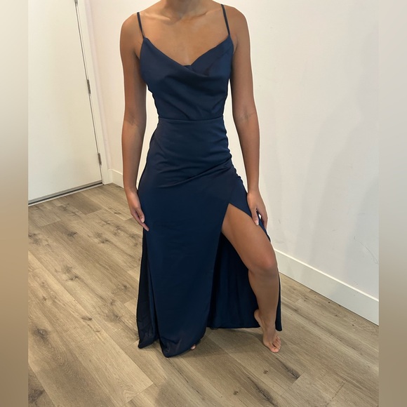 Lulus Dresses & Skirts - Lulu's Navy Blue Maxi Dress